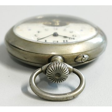 ANTICO OROLOGIO TASCA 8 jours Meccanico TIPO Hebdomas OLD POCKET WATCH ø 50mm