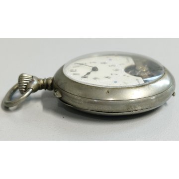 ANTICO OROLOGIO TASCA 8 jours Meccanico TIPO Hebdomas OLD POCKET WATCH ø 50mm
