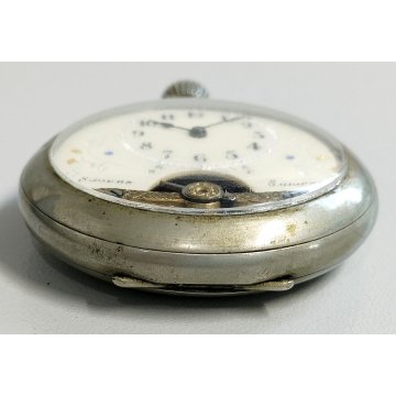 ANTICO OROLOGIO TASCA 8 jours Meccanico TIPO Hebdomas OLD POCKET WATCH ø 50mm