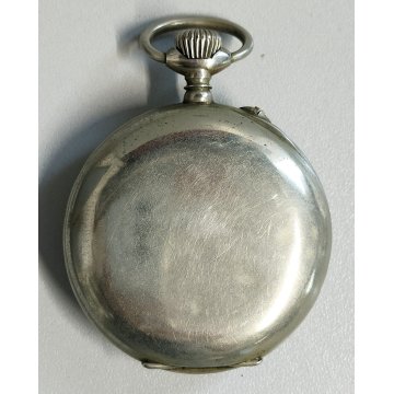 ANTICO OROLOGIO TASCA 8 jours Meccanico TIPO Hebdomas OLD POCKET WATCH ø 50mm