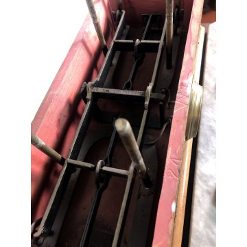 ANTICA BILANCIA Bulgari Santo 2 PIATTI PESA 5 kg OTTONE LEGNO MARMO Italia 1881