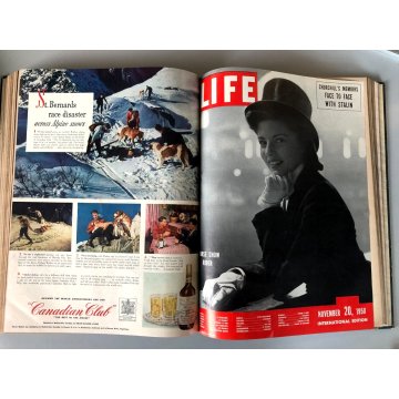 RACCOLTA MAGAZINE LIFE International Edition ANNO 1950 COPERTINA RIGIDA 2 Volumi