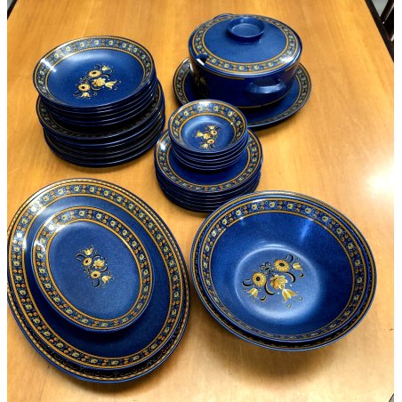 SERVIZIO PIATTI VINTAGE CERAMICA Winterling Schwarzenbach Bavaria 6 pers 32 pz