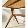 TAVOLO VINTAGE LEGNO FAGGIO VETRO VERDE DESIGN ANNI 60 STILE ICO PARISI EPOCA