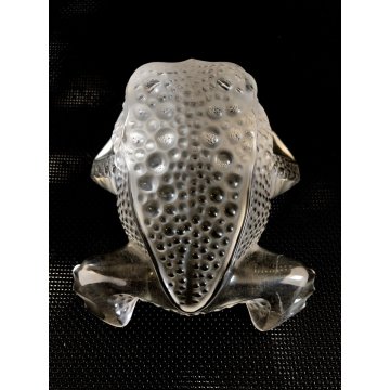 SCULTURA CRISTALLO VINTAGE Lalique France GREGOIRE  11640 FIGURE FROG ROSPO '70s