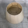 LAMPADA DA TERRA PIANTANA LEGNO SCANALATO OTTONE 3 LUCI PARALUME RASO ART DECO'