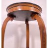 ANTICO TAVOLINO ROTONDO 2 RIPIANI BIEDERMEIER LEGNO NOCE PRIMI 1900 TAVOLO TABLE