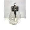 CARAFFA DECANTER VETRO REFRIGERANTE METALLO SILVER PLATED VINTAGE JUG ANNI '70