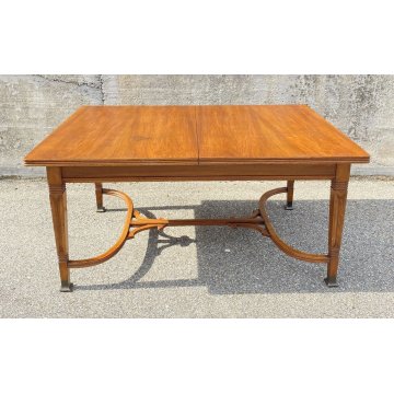 ANTICO TAVOLO ALLUNGABILE FRATELLI THONET LEGNO ANNI 40 MILANO ART DECO EPOCA