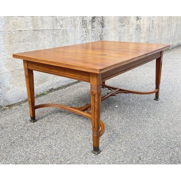 ANTICO TAVOLO ALLUNGABILE FRATELLI THONET LEGNO ANNI 40 MILANO ART DECO EPOCA