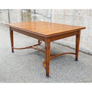 ANTICO TAVOLO ALLUNGABILE FRATELLI THONET LEGNO ANNI 40 MILANO ART DECO EPOCA