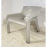 SEDIA POLTRONA DESIGN VICO MAGISTRETTI MOD. VICARIO PER ARTEMIDE MILANO GRIGIA