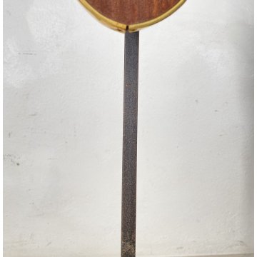 LAMPADA DA TERRA PIANTANA ANNI 70 GOFFREDO REGGIANI DESIGN LEGNO OTTONE 3 LUCI