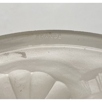 LAMPADARIO DEGUE MADE IN FRANCE ART DECO FIRMATO ANNI 30 LAMP CIOTOLA VETRO OLD