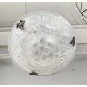 LAMPADARIO DEGUE MADE IN FRANCE ART DECO FIRMATO ANNI 30 LAMP CIOTOLA VETRO OLD