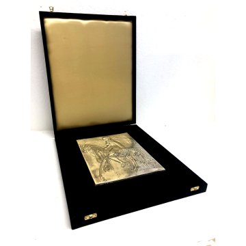BASSORILIEVO a SBALZO Salvator Dalì ARGENTO 999 n° 004 DONNA CAVALLO SURREALISMO