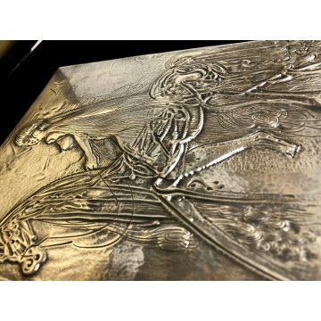 BASSORILIEVO a SBALZO Salvator Dalì ARGENTO 999 n° 004 DONNA CAVALLO SURREALISMO