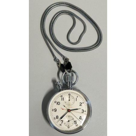 Lemania 1131 CRONOGRAFO RATTRAPPANTE anni 60 OROLOGIO Split Second Chronograph