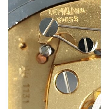 Lemania 1131 CRONOGRAFO RATTRAPPANTE anni 60 OROLOGIO Split Second Chronograph