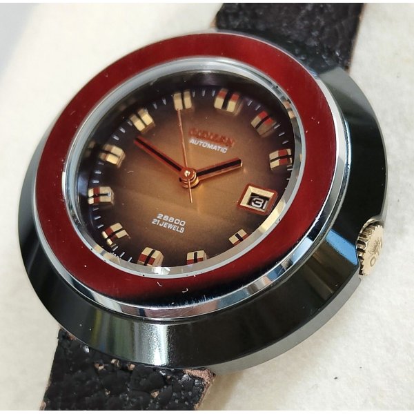 Tectonic 41-1105-44 Orologio da Polso al Quarzo, Analogico, Donna, Pelle, Nero