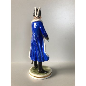 ANTICA FIGURA CERAMICA AK Kaiser SOLDATO NAPOLEONICO DIVISA MILITARE 20, cm/h
