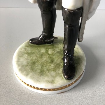 ANTICA FIGURA CERAMICA AK Kaiser SOLDATO NAPOLEONICO DIVISA MILITARE 20, cm/h