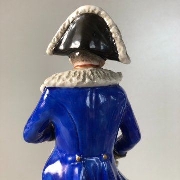 ANTICA FIGURA CERAMICA AK Kaiser SOLDATO NAPOLEONICO DIVISA MILITARE 20, cm/h