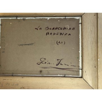 QUADRO DIPINTO OLIO Guido Farina PAESAGGIO La Baracchina Ardenza (LI) TOSCANA