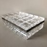SCATOLA COPERCHIO PORTAGIOIE Cristallo MOLATO Kristall Krisla CRISTAL VANITY BOX