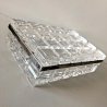 SCATOLA COPERCHIO PORTAGIOIE Cristallo MOLATO Kristall Krisla CRISTAL VANITY BOX