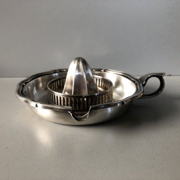 ANTICO SPREMIAGRUMI METALLO ARGENTATO F.lli Broggi Milano LIBERTY EPOCA '30