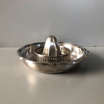 ANTICO SPREMIAGRUMI METALLO ARGENTATO F.lli Broggi Milano LIBERTY EPOCA '30