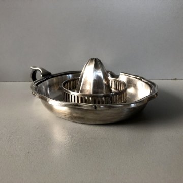 ANTICO SPREMIAGRUMI METALLO ARGENTATO F.lli Broggi Milano LIBERTY EPOCA '30
