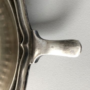 ANTICO SPREMIAGRUMI METALLO ARGENTATO F.lli Broggi Milano LIBERTY EPOCA '30