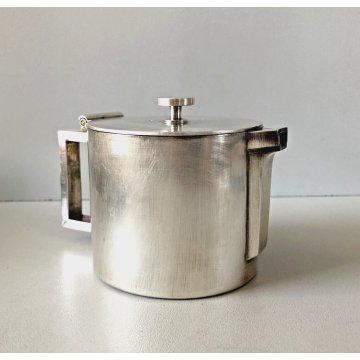 ANTICA TEIERA METALLO ARGENTATO F.lli Broggi Milano ART DECO ATTR. Gio Ponti '20