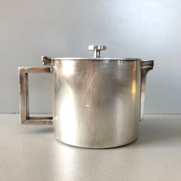 ANTICA TEIERA METALLO ARGENTATO F.lli Broggi Milano ART DECO ATTR. Gio Ponti '20