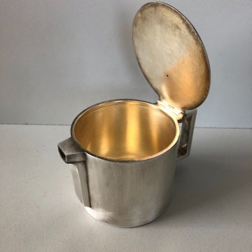ANTICA TEIERA METALLO ARGENTATO F.lli Broggi Milano ART DECO ATTR. Gio Ponti '20