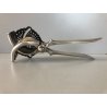 ANTICO SPREMILIMONI SPREMIAGRUMI PINZA METALLO ARGENTATO CHRISTOFLE ART DECO '30