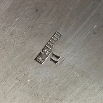 ANTICO Cocktail Shaker METALLO ARGENTATO F.lli Broggi Milano ART DECO' ANNI '30