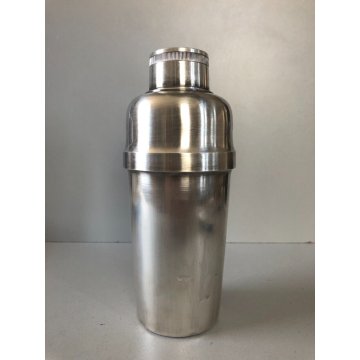 ANTICO Cocktail Shaker METALLO ARGENTATO F.lli Broggi Milano ART DECO' ANNI '30
