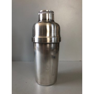 ANTICO Cocktail Shaker METALLO ARGENTATO F.lli Broggi Milano ART DECO' ANNI '30