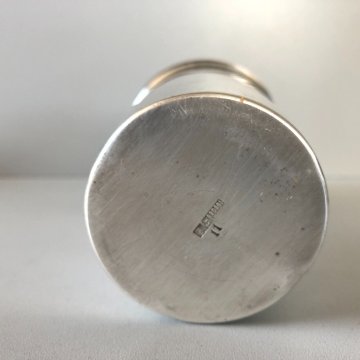 ANTICO Cocktail Shaker METALLO ARGENTATO F.lli Broggi Milano ART DECO' ANNI '30