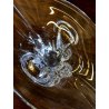 GRANDE VASO SCULTURA VETRO MURANO TRASPARENTE BOWL DISH SPLASH GLASS MID-CENTURY