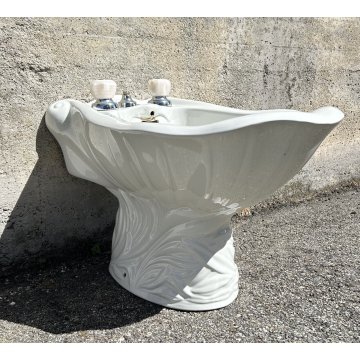 SET SANITARI ANTONIA CAMPI LAVENITE SCI LAVENO MODELLO CONCHIGLIA 1960 CERAMICA