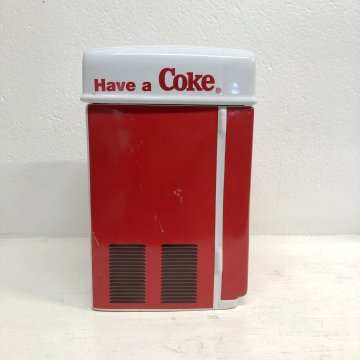 VASO con COPERCHIO CERAMICA VINTAGE Coca Cola VENDING MACHINE COOKIE JAR 1995