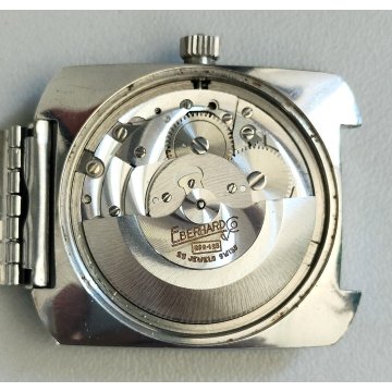 Heberhard & Co Automatic 252-123 Square OROLOGIO POLSO anni 60 OLD WRIST WATCH