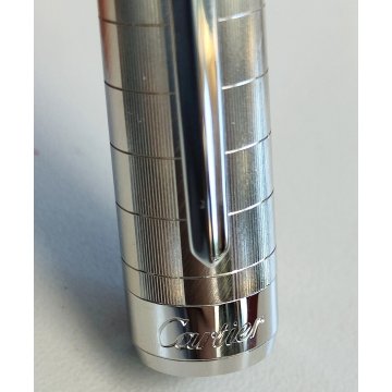 PENNA STILOGRAFICA Cartier PASHA Platino nib ORO 18k vintage FOUNTAIN PEN BOX