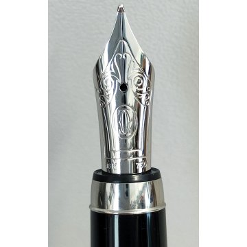 PENNA STILOGRAFICA Cartier PASHA Platino nib ORO 18k vintage FOUNTAIN PEN BOX