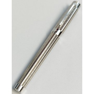 PENNA STILOGRAFICA Cartier PASHA Platino nib ORO 18k vintage FOUNTAIN PEN BOX