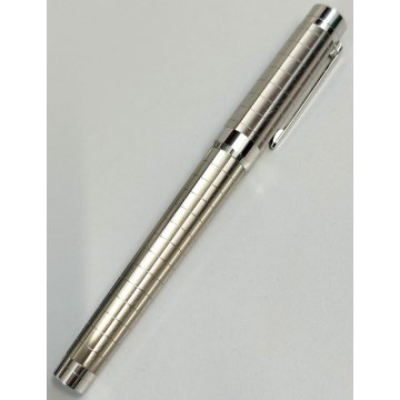 PENNA STILOGRAFICA Cartier PASHA Platino nib ORO 18k vintage FOUNTAIN PEN BOX
